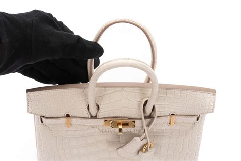 hermes birkin 25 beton alligator|hermes alligator bag price.